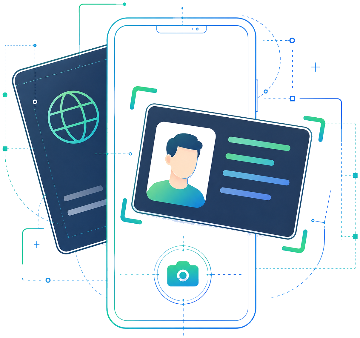Identity document and passport verification on mobile